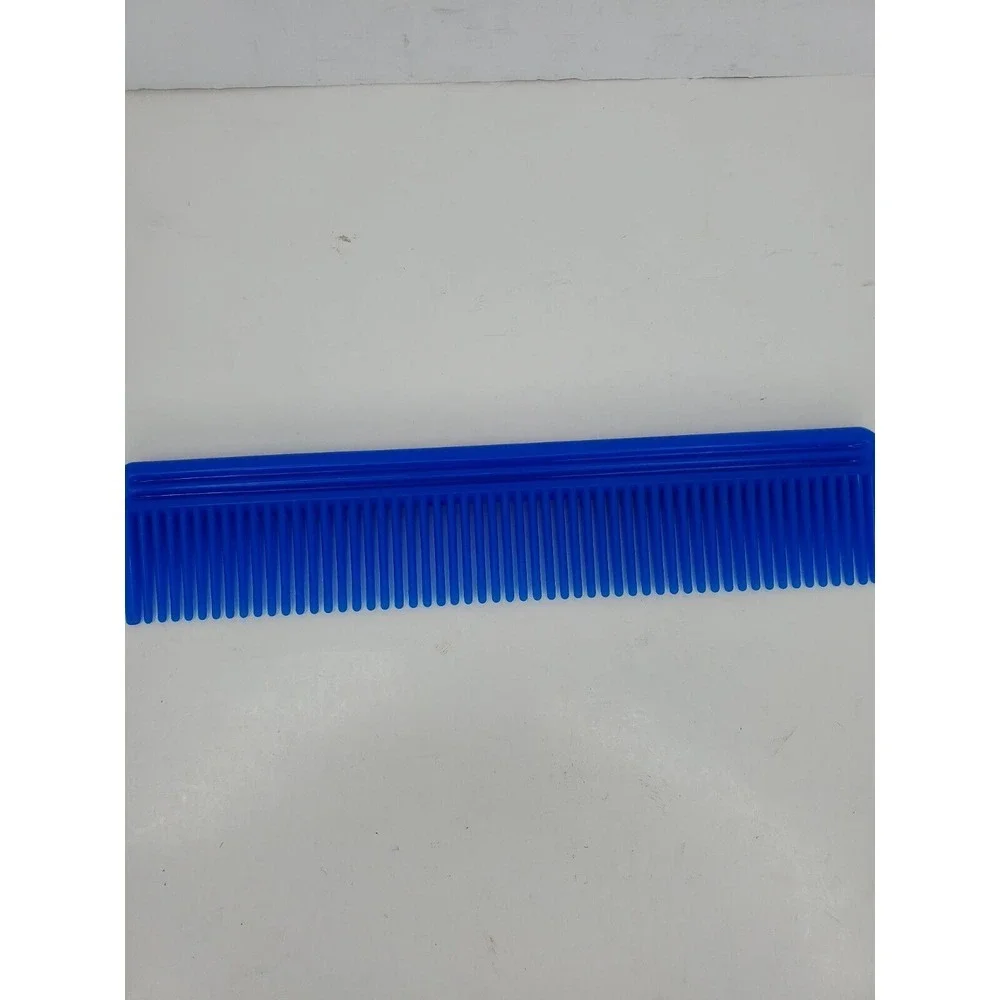 Vintage Stone & Stone 9 inch‎ Blue Hard Plastic Comb